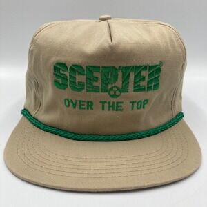 Vintage Scepter Over The Top Tan Snapback Trucker Hat‎ Made in USA